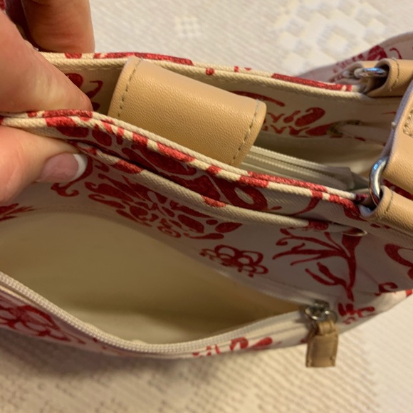 Beautiful canvas and burlap purse - Picture 5 of 8